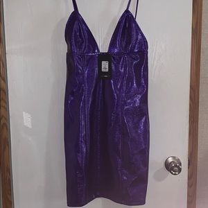 Up To No Good Leather Mini Dress